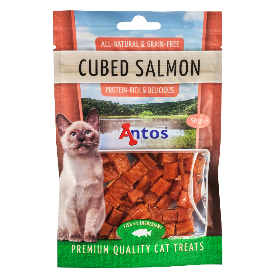 Cat Treats Cubed Salmon, , large image number null